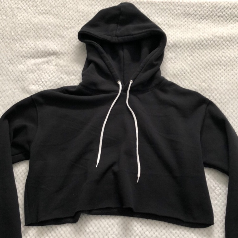 Cropped Black Hoodie
